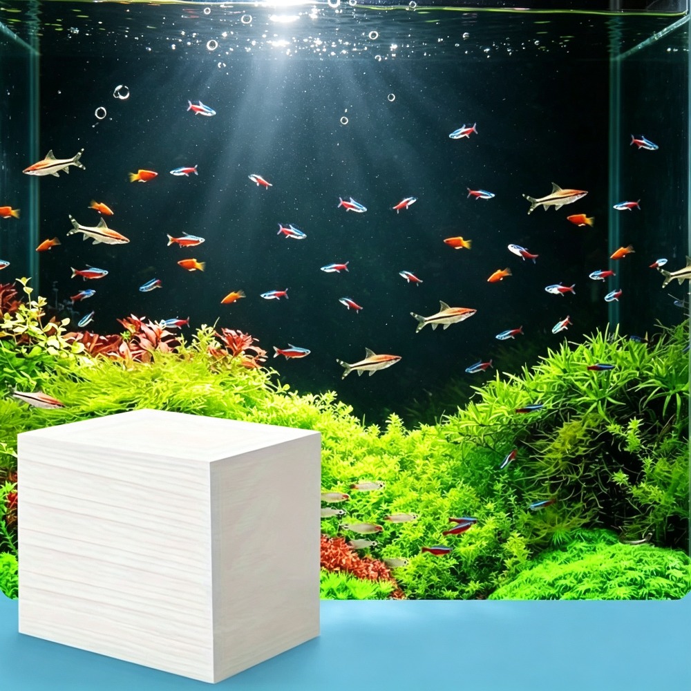 TEMU 89 Aquarium Color-absorbing Sheets, Yellow Water/green Water Filter Cloth, Water Purification And Fish Waste Particle Adsorption