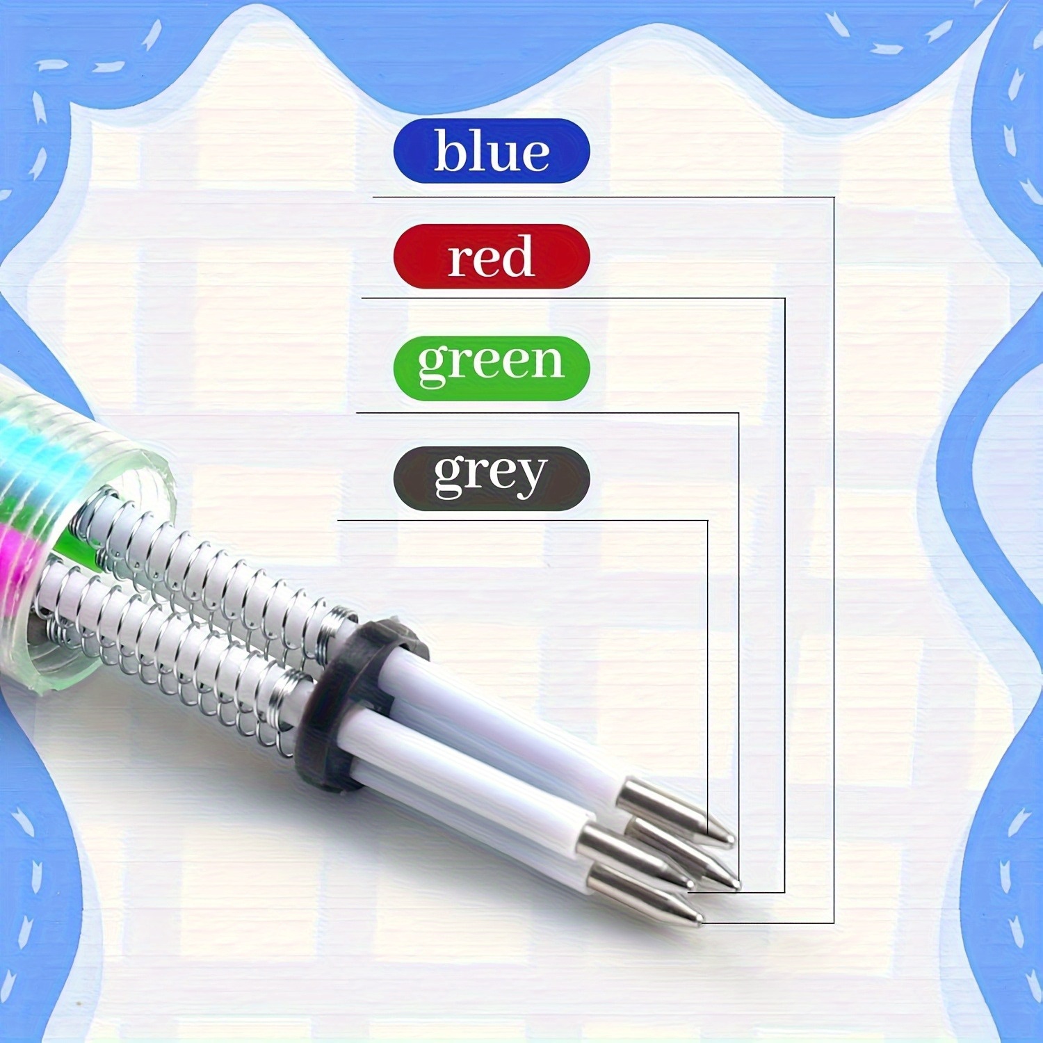 30 cute and adorable retractable ballpoint pens with ergonomic round bodies medium nib pvc material   cartoon designs   and office supplies office supplies   design pvc ballpoint pens cute stationery Product details 2
