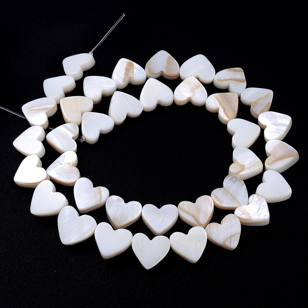 E-shop 8mm Natürliche Steinperlen Herzförmig mit Querloch Lose Spacer-Perlen für Schmuckherstellung DIY Einzigartige Armbänder Halsketten Ohrringe