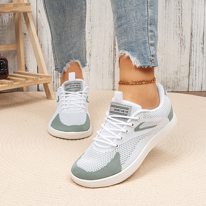 Image of Sosenfer Wide Head Barefoot Shoes Women's Cross Training Casual Flat Sole 0 Drop Sneakers Outdoor Sports -resistant Non-slip Skateboarding Large Size Walk Camp Boot, Women Shoes
