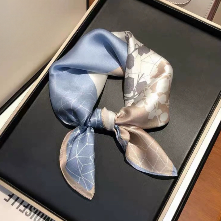 silk neck scarf sold on Temu United States