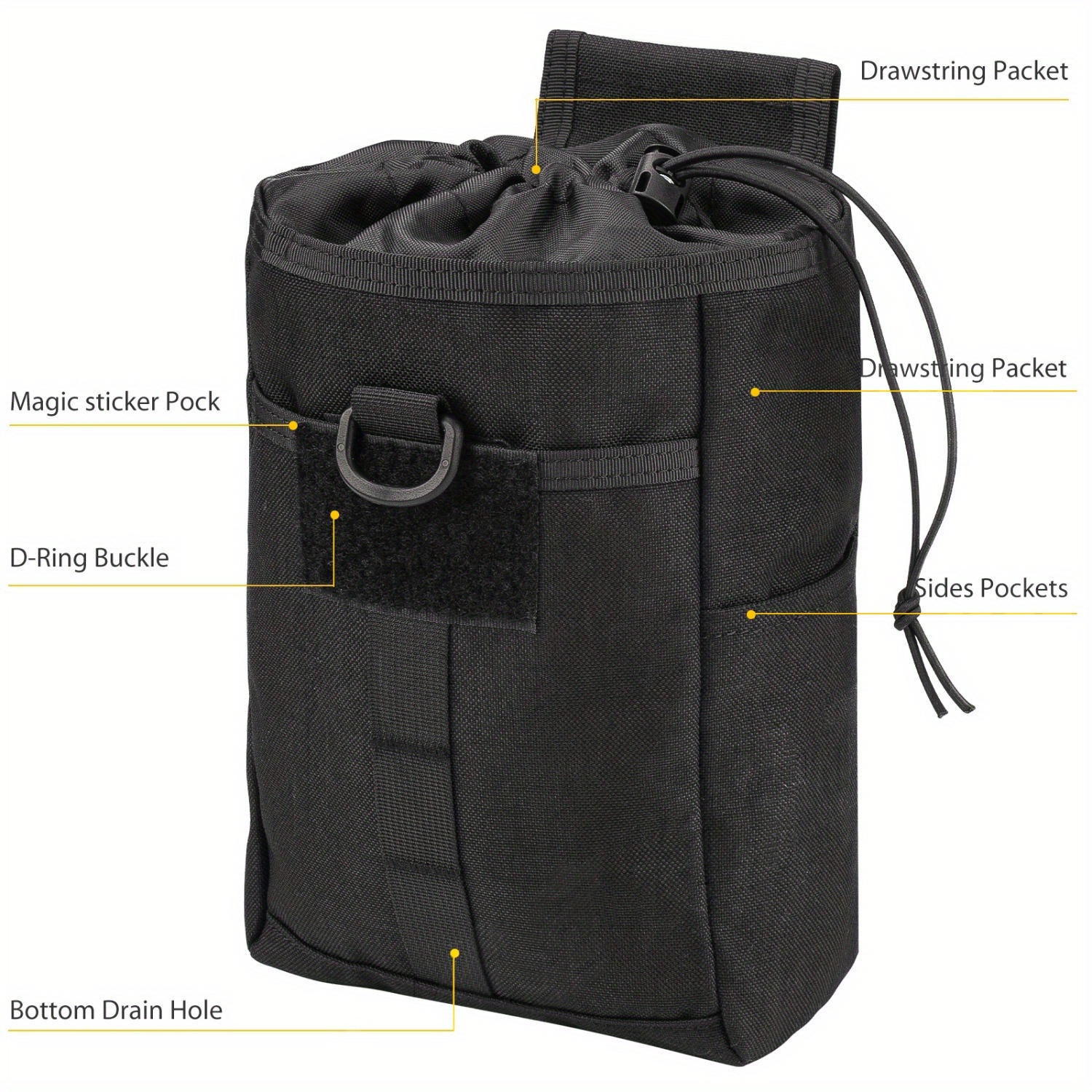 1000D Tactical Molle Dump Pouch Utility Bag