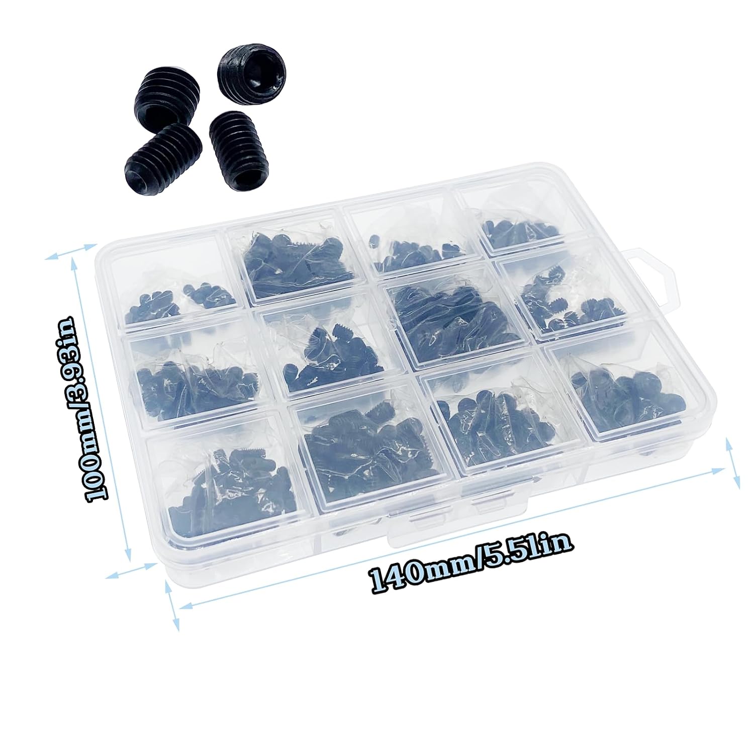 500pcs Set Screws Assortment Kit for Home Repair & DIY Projects