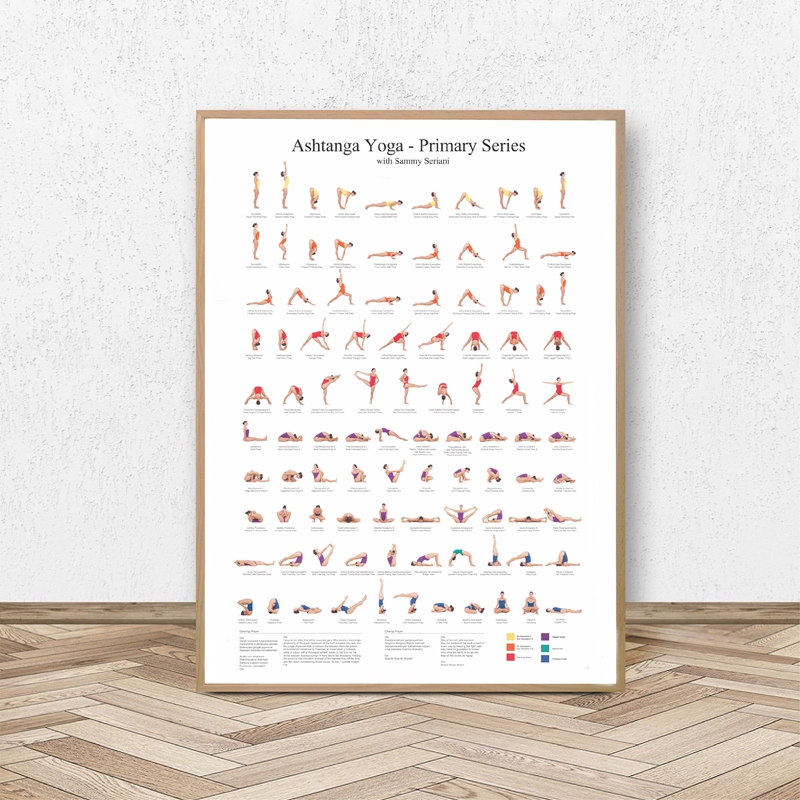 

Yoga Series Poster - 1pc Reusable Canvas Print, Fabric Surface Recommended, Rectangle Shape, White - Teaching Room , Decorative Yoga Poses Chart For Home, Office, Gym - Included