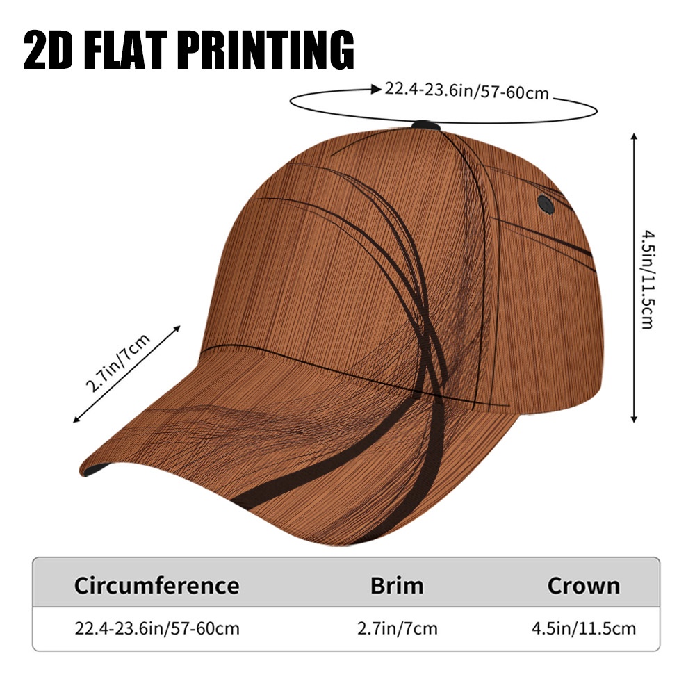 TEMU 1 casquette de baseball avec imprimé de fond à motif de grain de bois , dotée d'un design à snapback réglable, pour un et les activités de ,