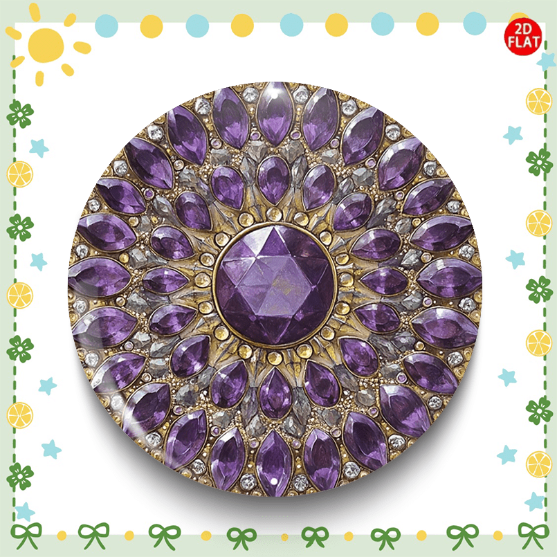 TEMU (2d Flat) Crystal Classic Fashion Brooch/pin/badge, With Jeans, Clothes, Backpacks, And Hats, Suitable For Collecting Small Additions, Is An