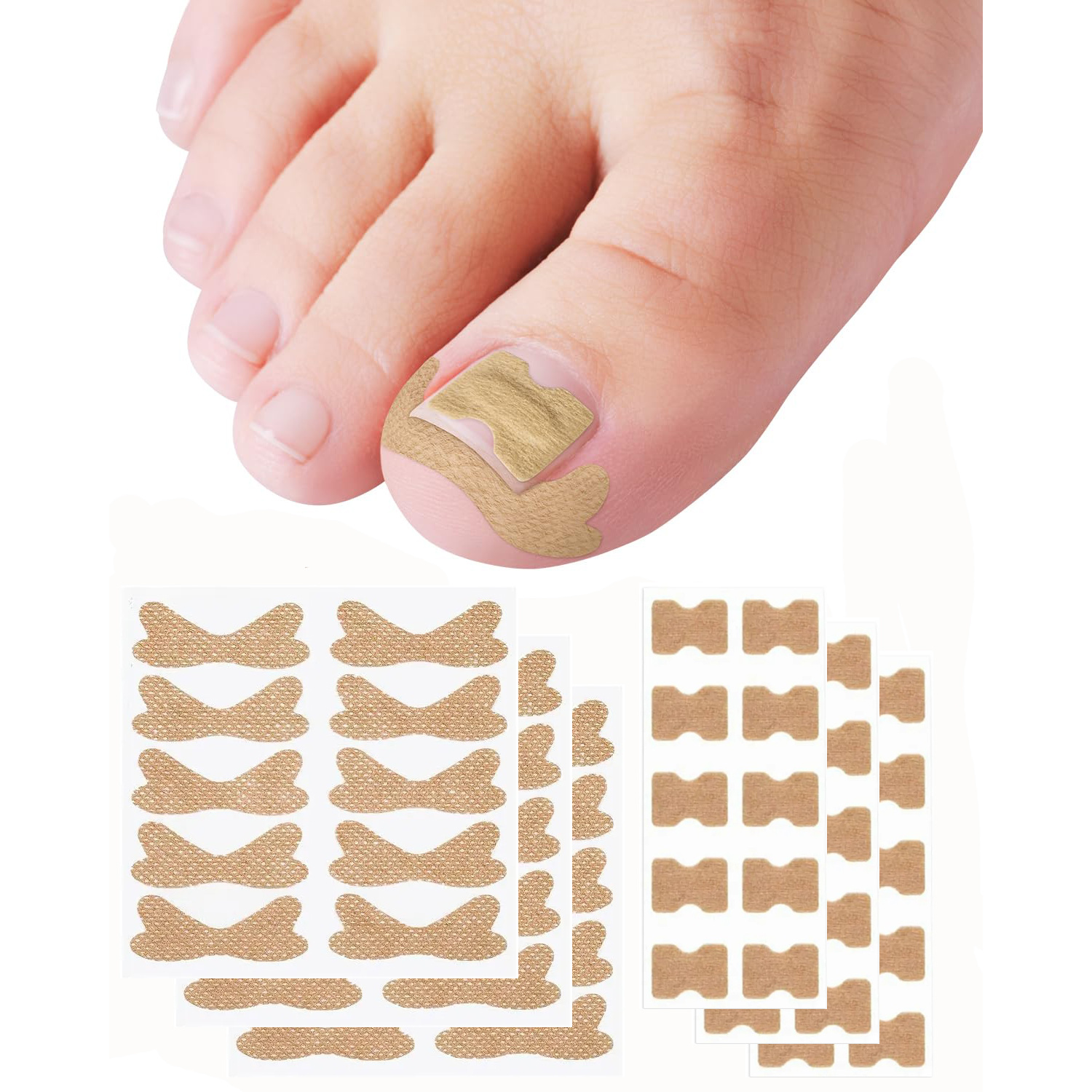 60pcs Toe Pedicure Tool, Special For Nails, Professional Pedicure Tool, Unisex Nail Care, Nail Patches, Specifically Designed For Nails