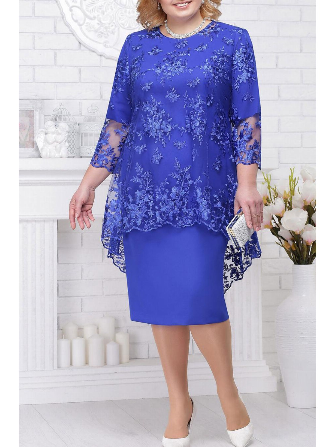 chinese dress ladies Mature Ladies Womens 2 Piece Outfits Summer Formal Wedding Guests Dresses  for Women Maxi Long Tank Dress w Coverup Blue at Amazon Women's Clothing  store main image 0