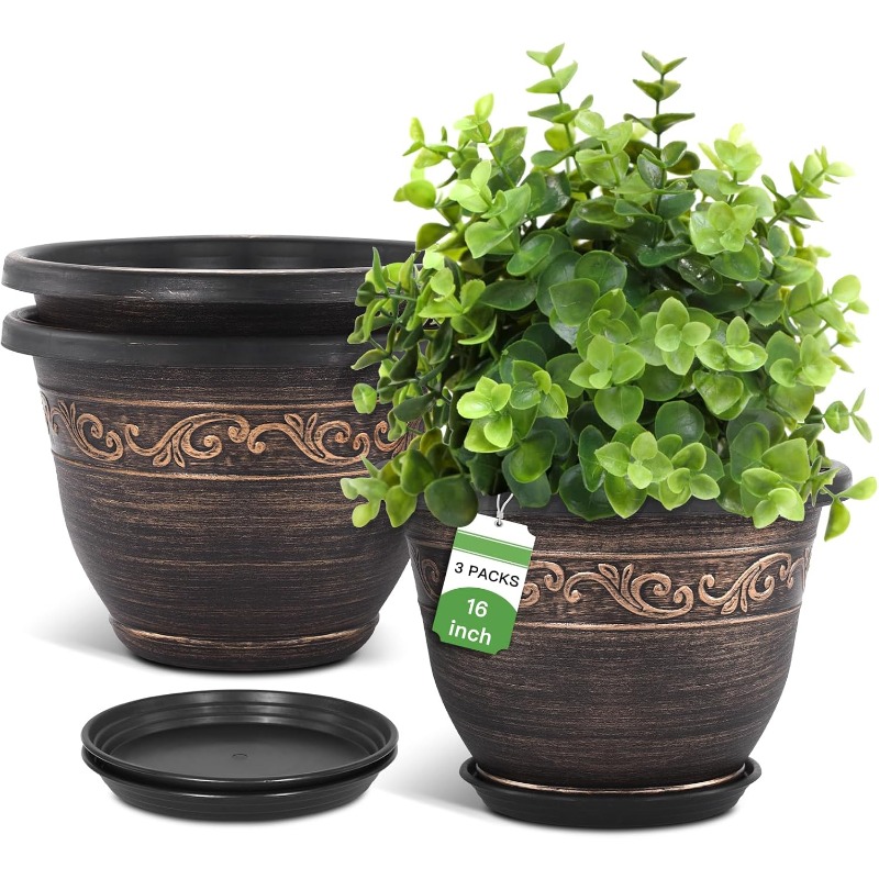 extra large pots for outdoor plants sold on Temu United States