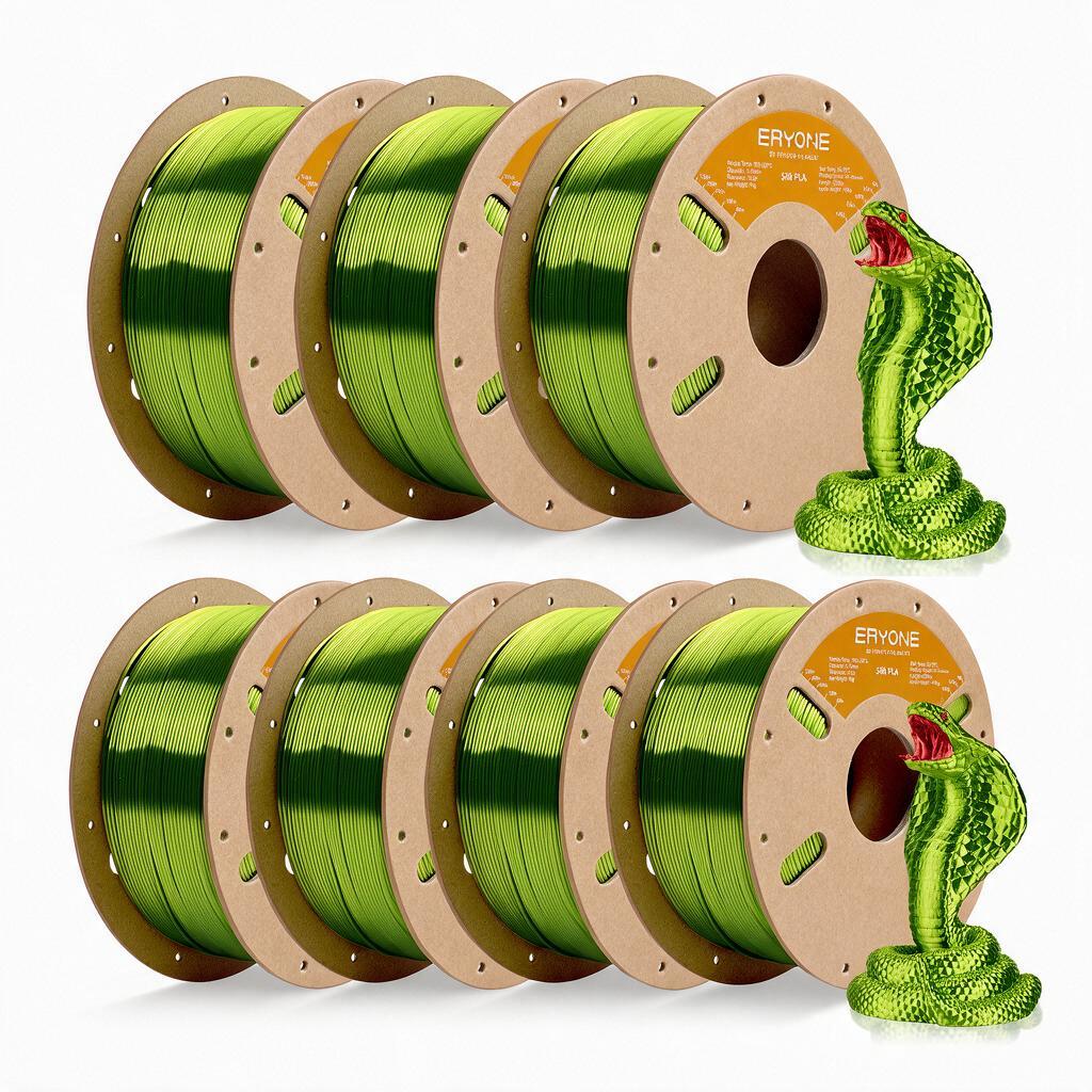Eryone Pla- 3d Printing Supplies Filament For 3d Printer, 7 Rolls, 7kg 1.75mm +/ -0.03mm, Easy & Transition