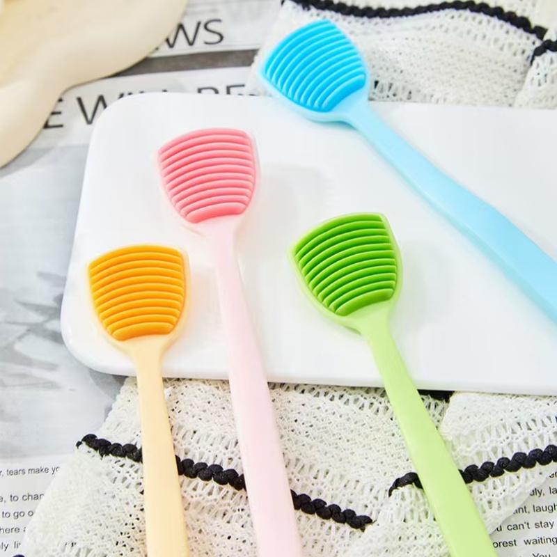 4pcs New Tongue Scraper and Cleaner, Soft Rubber Cleaning Tool