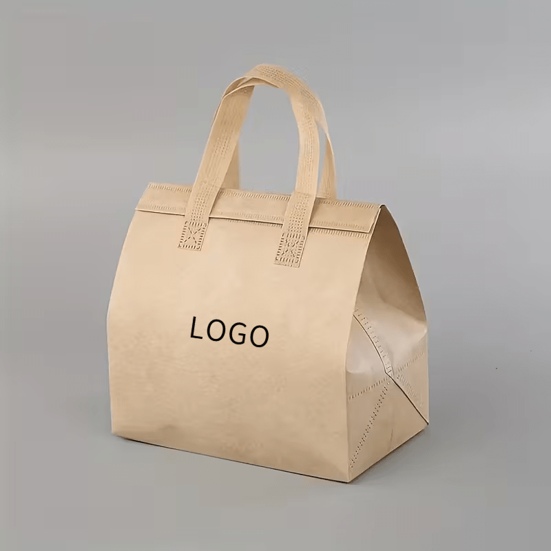 TEMU 12 piezas de bolsas personalizadas aislantes para comida , aptas para alimentos fríos y calientes, loncheras térmicas engrosadas a prueba de