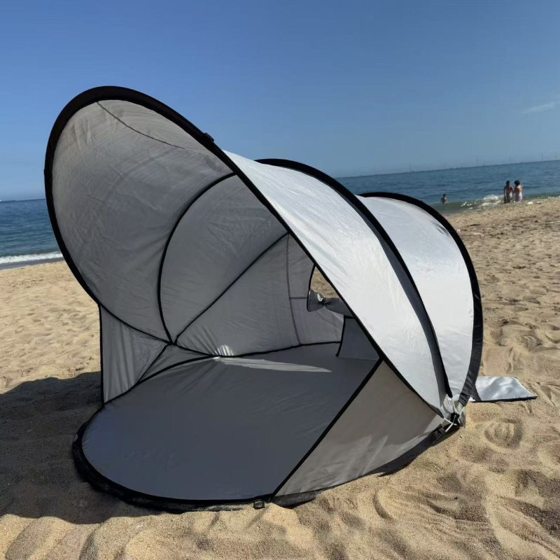 [Quick Beach Sunshade] Quick Setup 1pc Beach Sunshade Open Tent | Foldable Design, Essential for Beach Fun