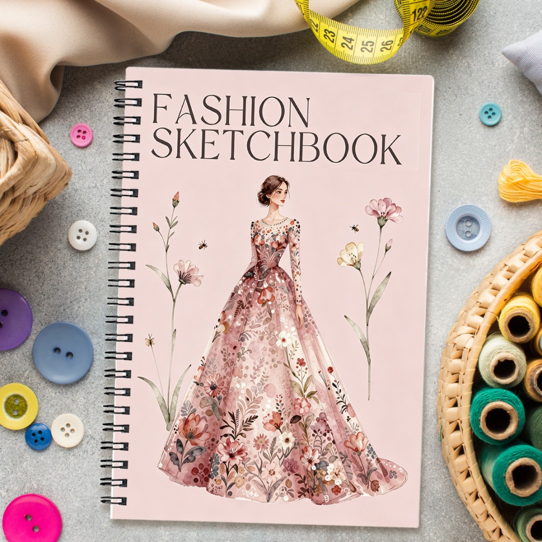 TEMU 1 Libro FENGMINYI A5 Album da disegno di moda con modelli di figure - da disegno portatile per , truccatori, hobbisti, studenti | Guide rapide