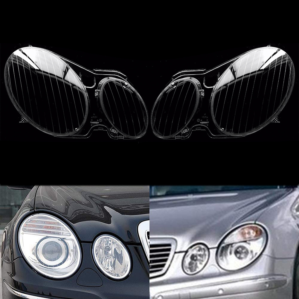 Set Of Transparent Headlight Lens Covers - For Mercedes-benz (2002-2009)