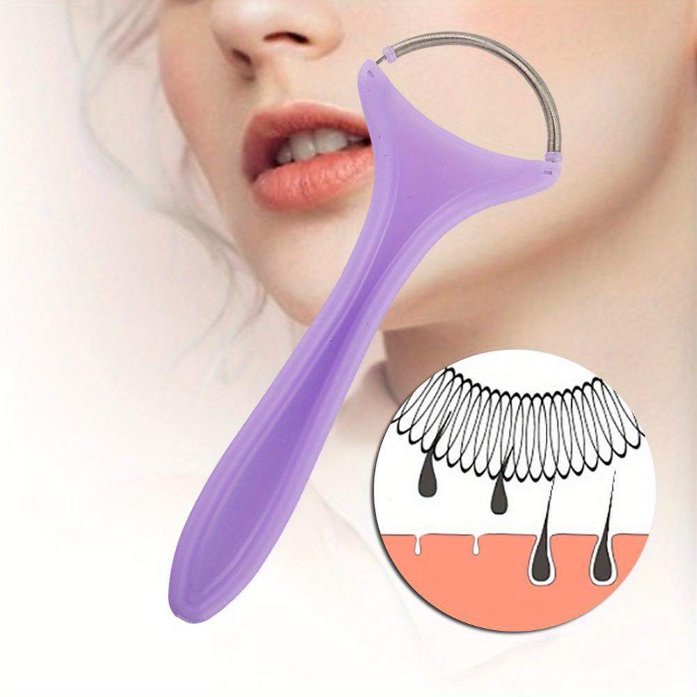TEMU Manual Portable Facial Hair Removal Tool, Suitable For Forehead, Chin, And Cheeks, Personal Care Item - Women's Lip Hair Sweat Hair Facial Hair