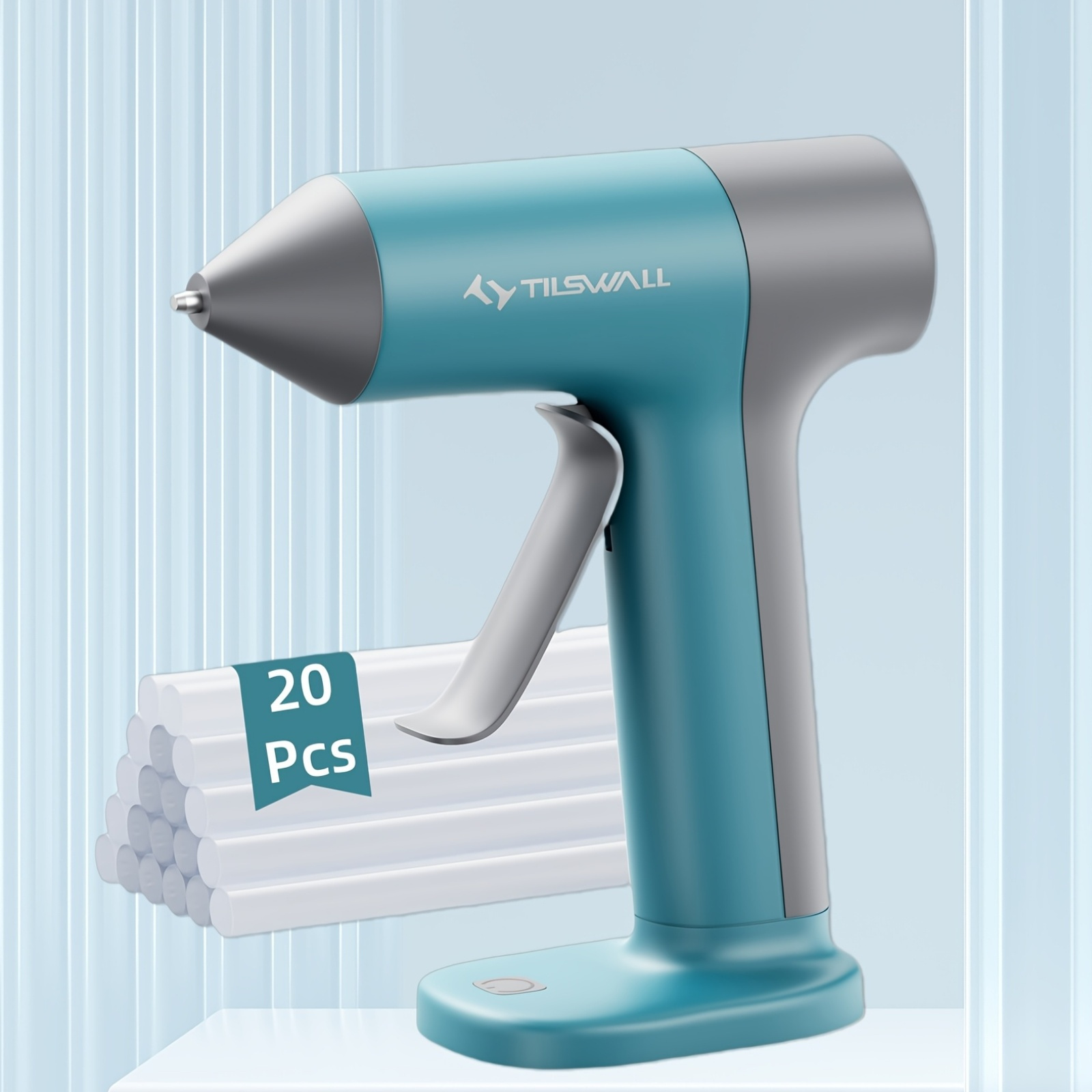 Temu Hot Glue Gun, 30S Fast Preheating, With 2000Mah Battery, Usb-C Fast Charging, -Off & Anti-Drip Tip, 20 Full-Size High- Sticks, Compact &-image