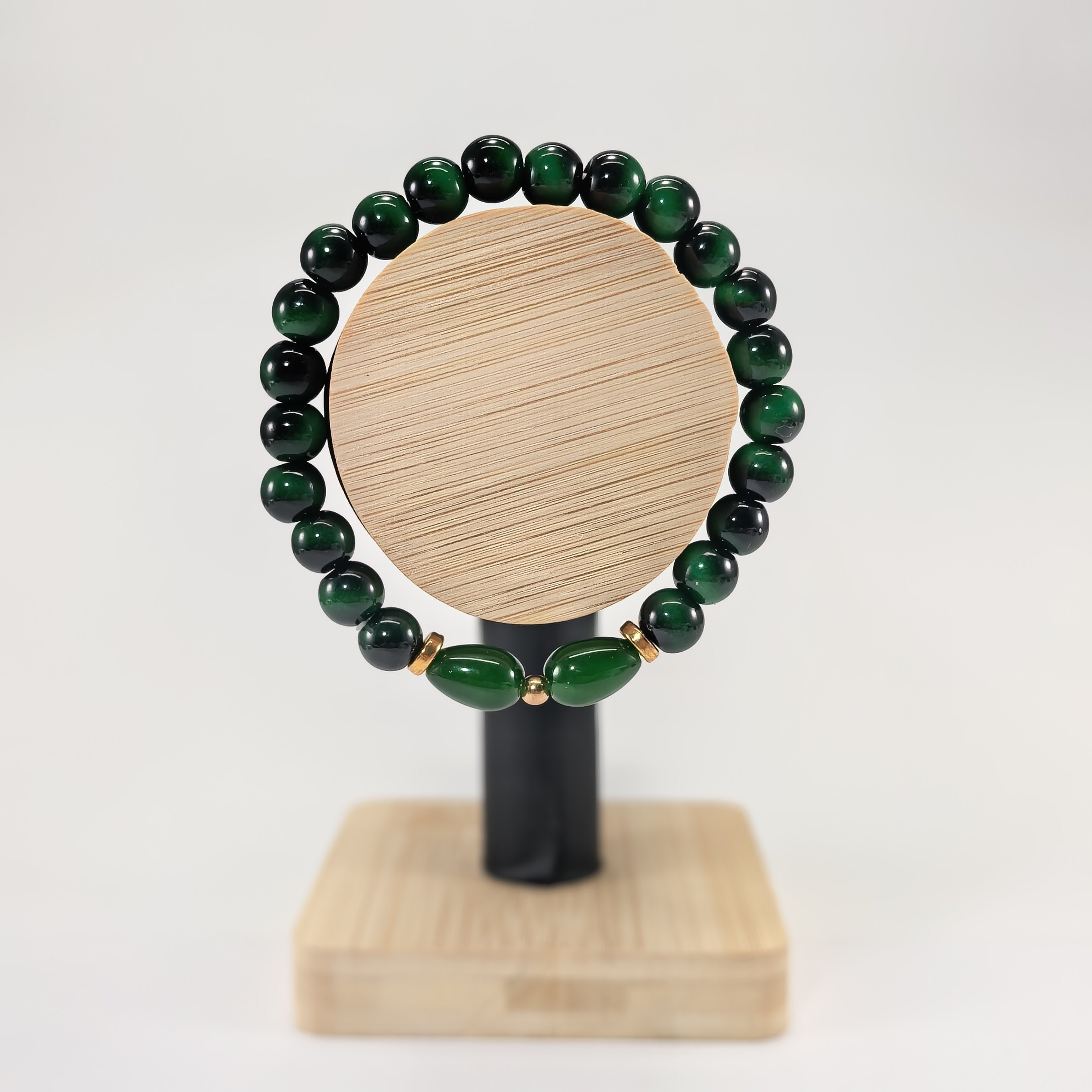 TEMU 1 Teardrop 's Eye Bracelet, A Bohemian-style Fashion Recommendation For Green-themed Outfits, Attracts Wealth And , Suitable For Yoga And