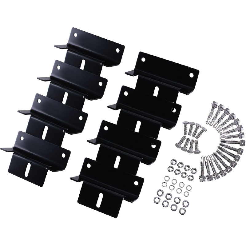 8-pack Aluminum Z Mounts- Professional Solar Panel Clamps For Rv/home Roof Racking