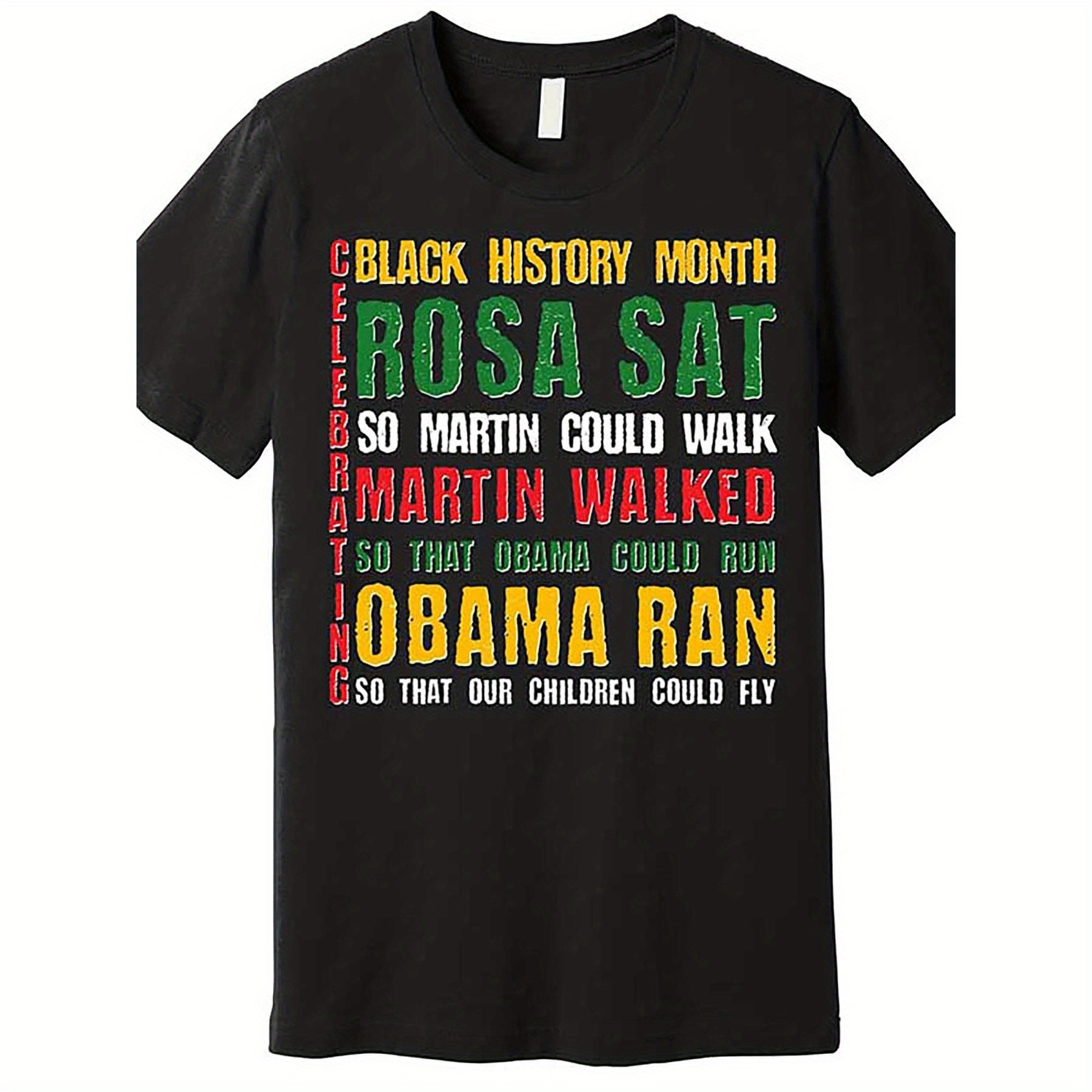 

Black History Month Rosa Martin Premium T-shirt 586882 Funny Men's Short Sleeve Graphic T-shirt Collection Black Tt2