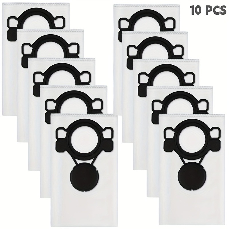 TEMU Lot de 10 sacs filtres pour aspirateur, sacs à poussière pour poussière humide et sèche, compatibles avec Nilfisk Aero 20/21/25/26/31, Makita