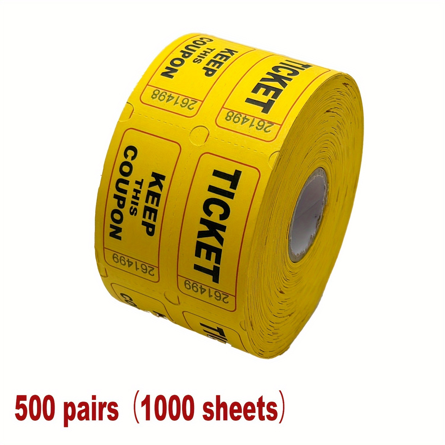 TEMU 1000pcs Game Lottery Tickets Lottery Tickets Opening Celebration Event Tickets Lottery Paper Game Tickets Double-sided Lottery Tickets