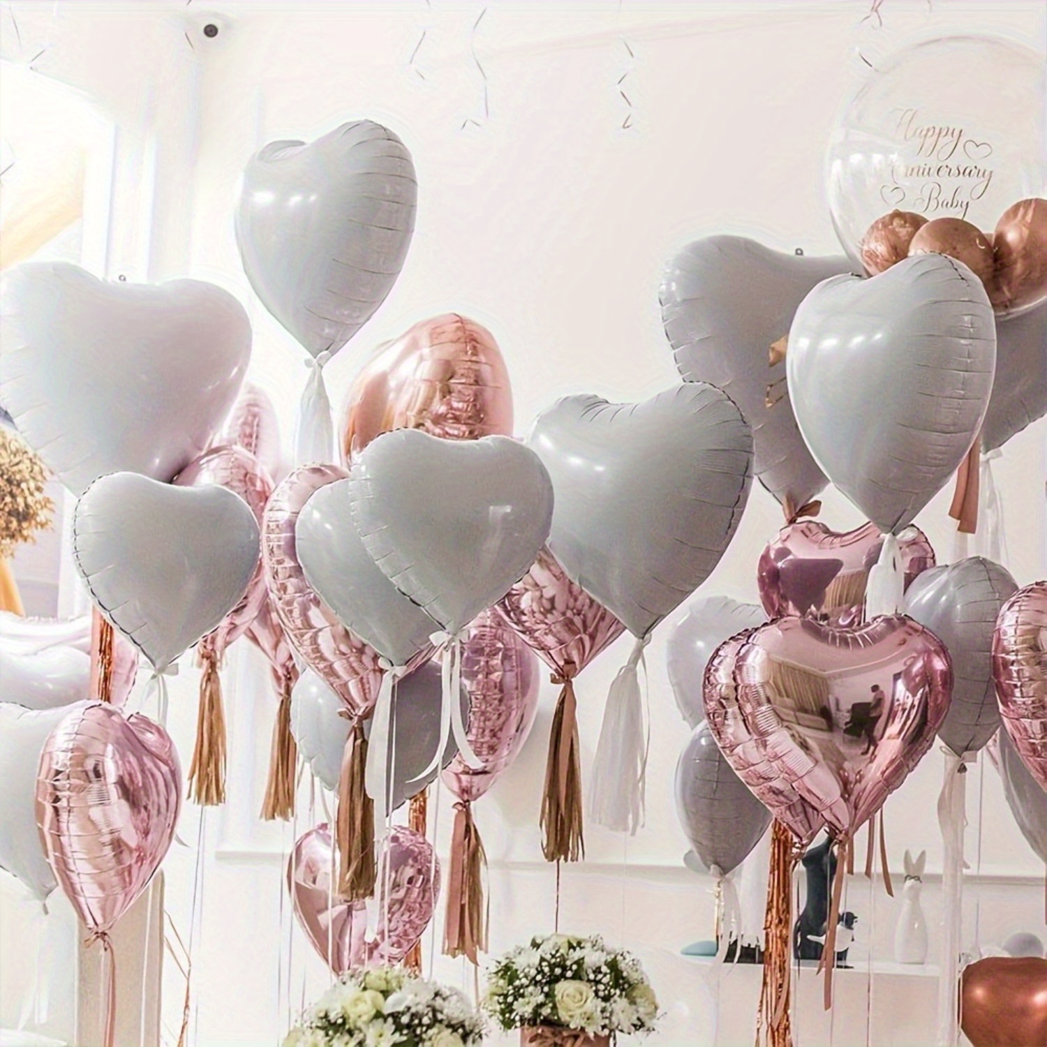 10pcs 18 inch   heart foil balloons for wedding decorations bridal shower birthday valentines day anniversary mothers day decoration 0