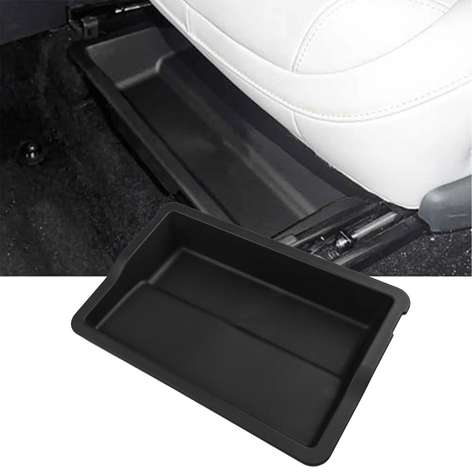 TEMU Under Seat Storage Box For G6 2023-2025 Waterproof Tpe Car Organizer Tray Space-saving Compartment Holder For Tools Supplies Accessories