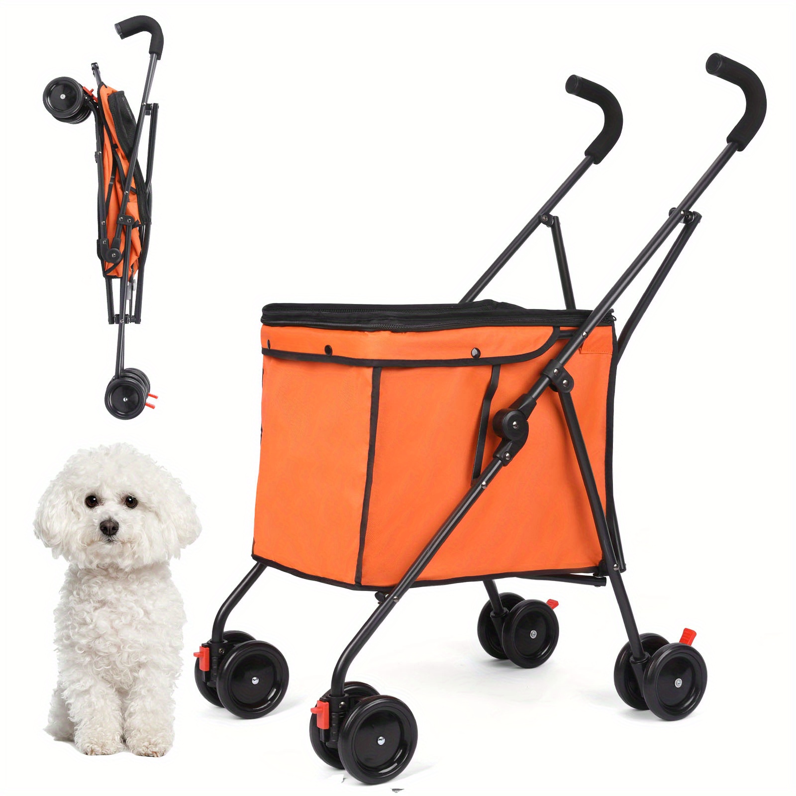Original Patent Multi-Functional Folding Storage Cart for Pets