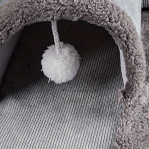 Grijze Kitten Tunnel Bed, Grote Konijnen Tunnel Buis met Verwijderbaar & Wasbaar Matje, Speelbuis Speelgoed Bed, Pluche Speelgoed voor Kleine Dieren Dwergkonijnen Chinchilla's Kittens Egel Fret Baardagaam Konijnen en Ratten - Leuk Interactief Huisdier Speelgoed