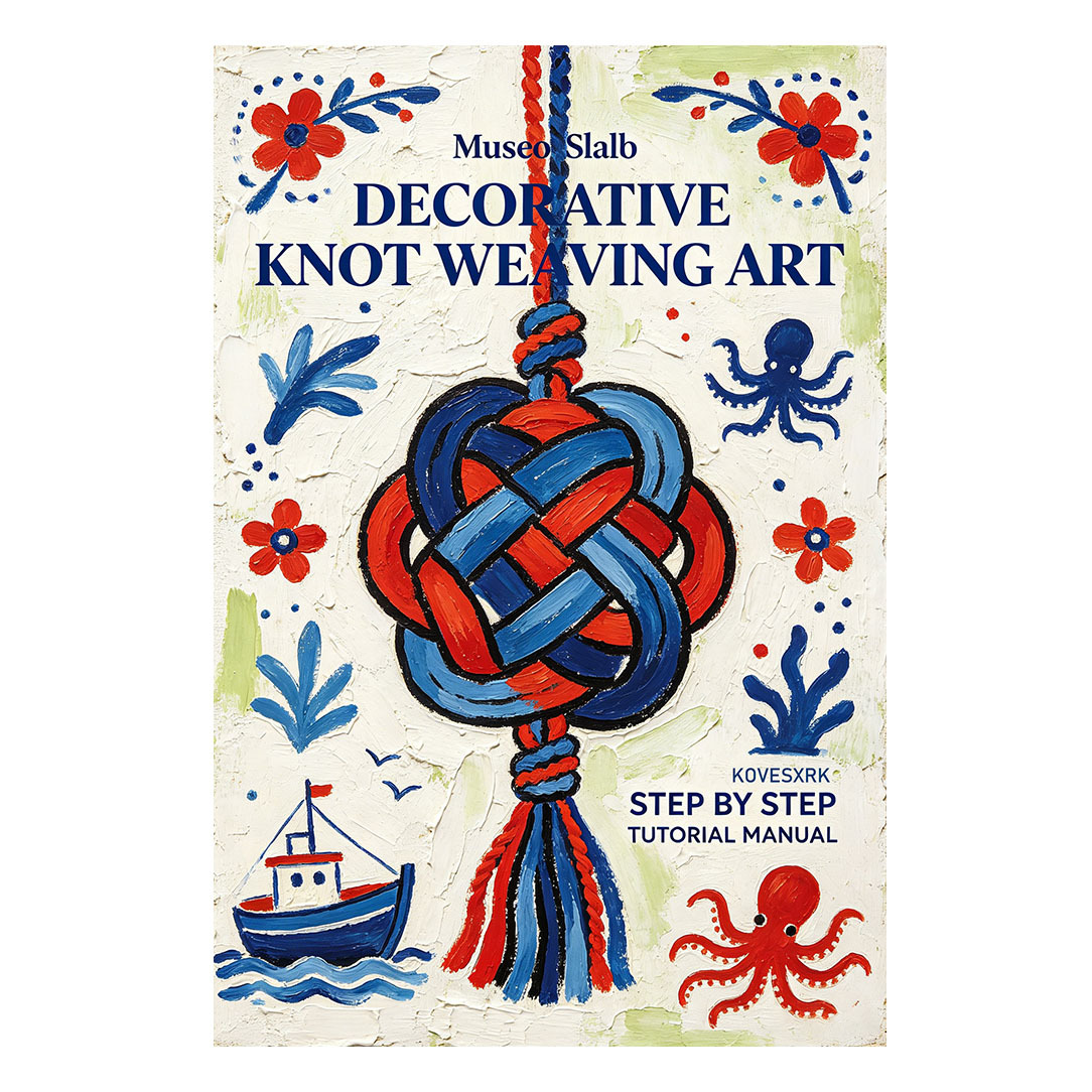 TEMU 1pc | Guide Manuel de Tissage de Nœuds Décoratifs | de Couverture Aquarelle à Encre | Tutoriel Pas à Pas de Techniques Multi-Nœuds | Manuel