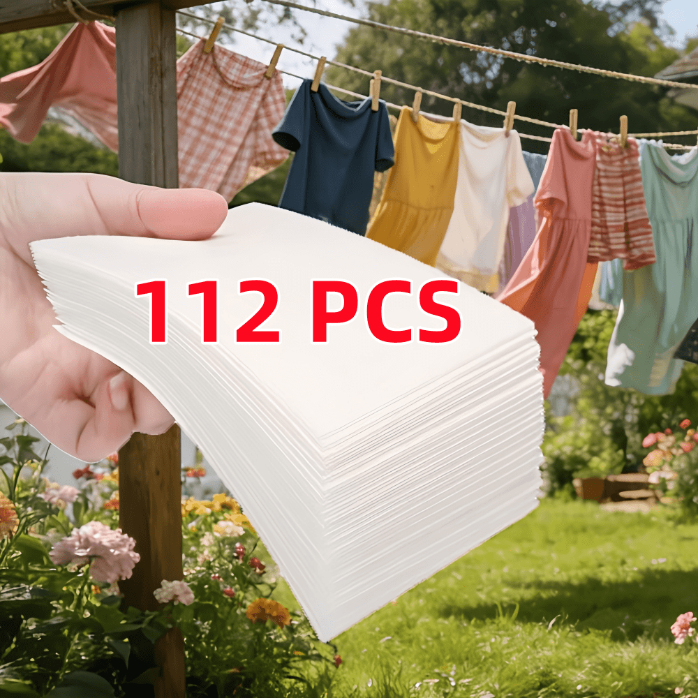 TEMU 112 feuilles de protection anti-décoloration multifonctionnelles - Attrape efficacement , empêche des teintures, aide à les vêtements propres,