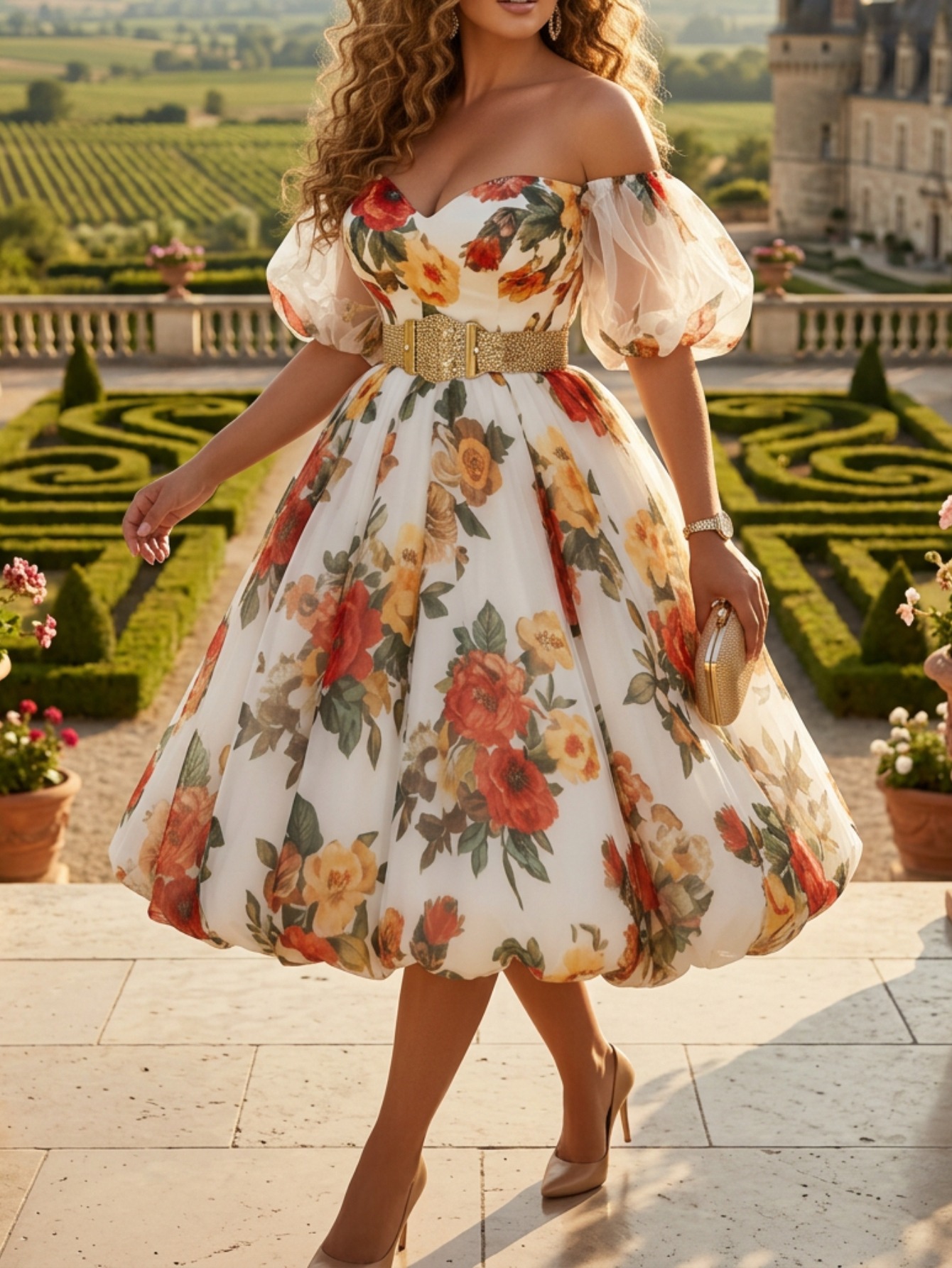 floral dresses for women sold on Temu United States