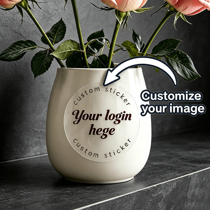 Custom Personalized Round Transparent Label Stickers