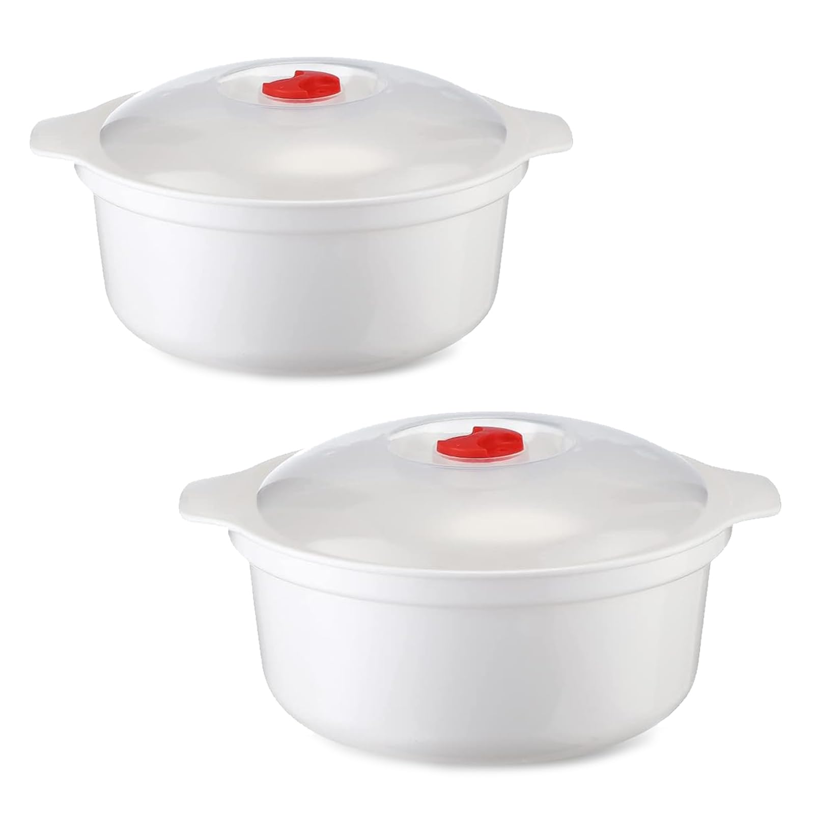 Temu – TEMU 4pcs Set: 2 Lids + 2 Bowls, Food Storage Containers, Microwave-safe Containers, Salad Bowls, Ramen Bowls, Round Soup Bowls With Lids, Dishwasher