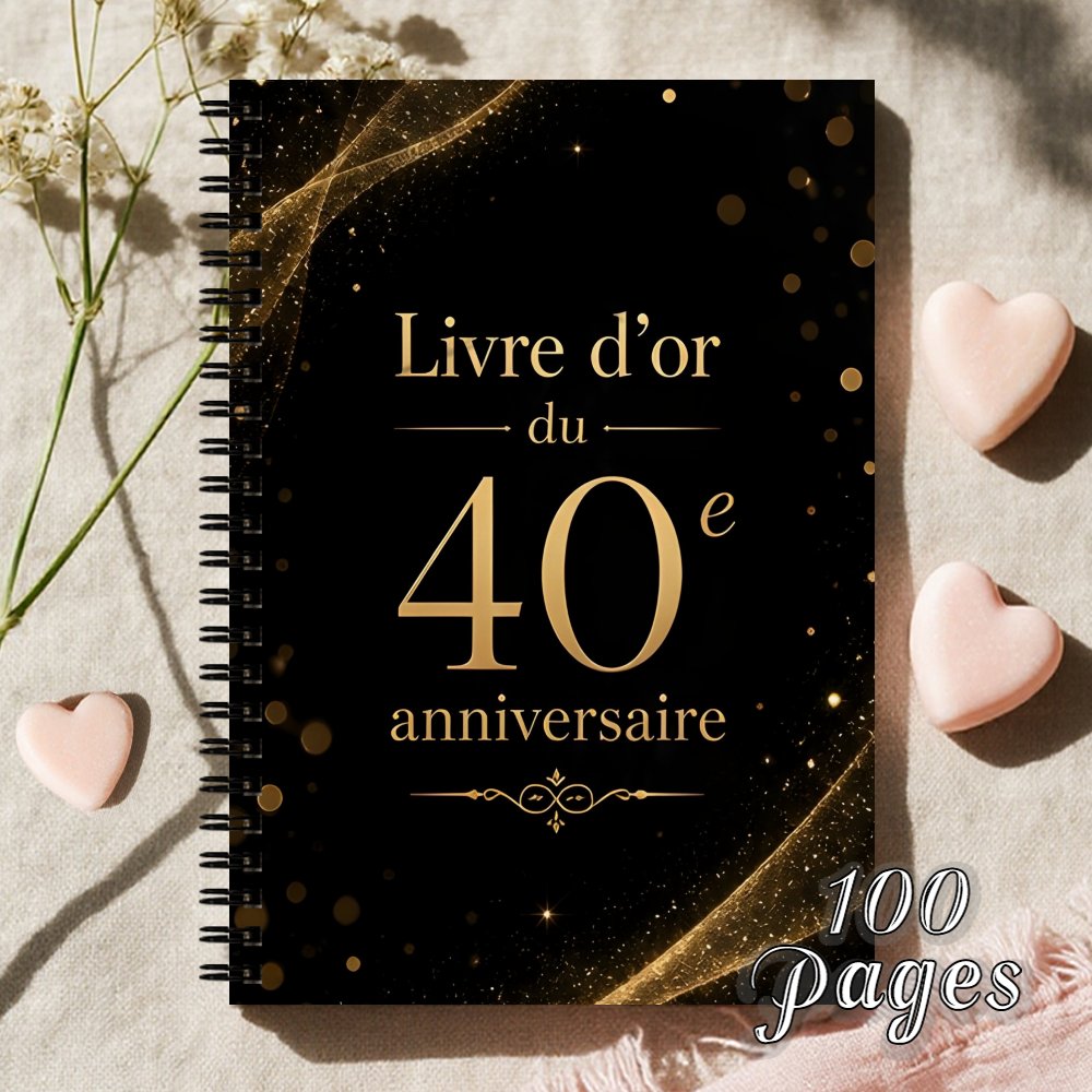 TEMU 1 'or pour 40e anniversaire - 'or d'enregistrement d'événements pour , anniversaires, réceptions, remises de diplômes, fêtes d'anniversaire,