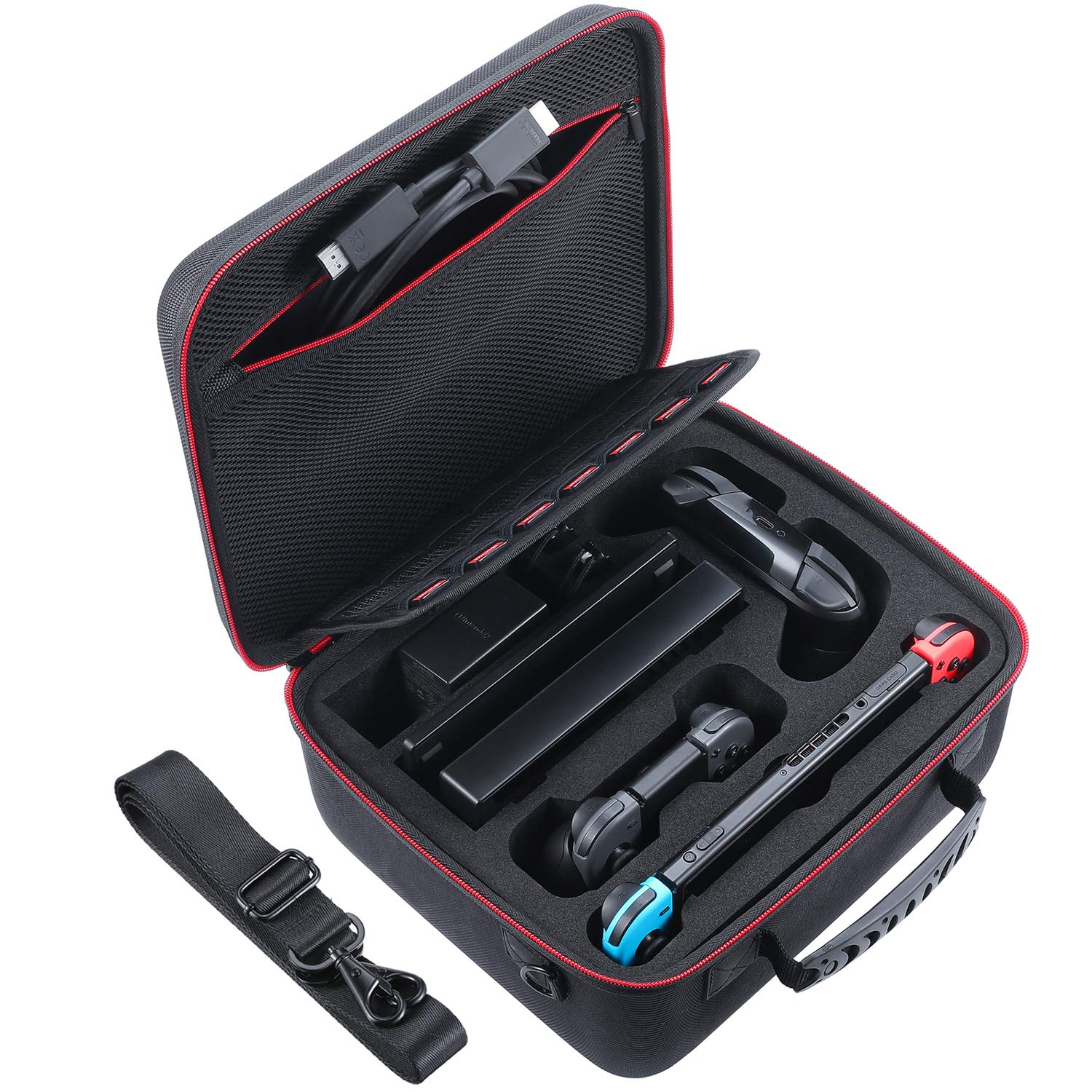 Hard Case Compatible For Switch/oled Case With Cover Suitable For Switch Console, Carrying Case For Switch Oled, Travel Storage Accessory For, Office, -