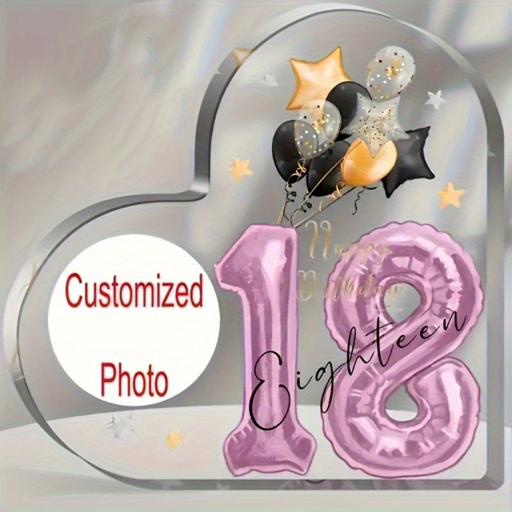 Personalisiertes Geburtstags-Schild "18 Jahre" - Holz-Deko Für Partys