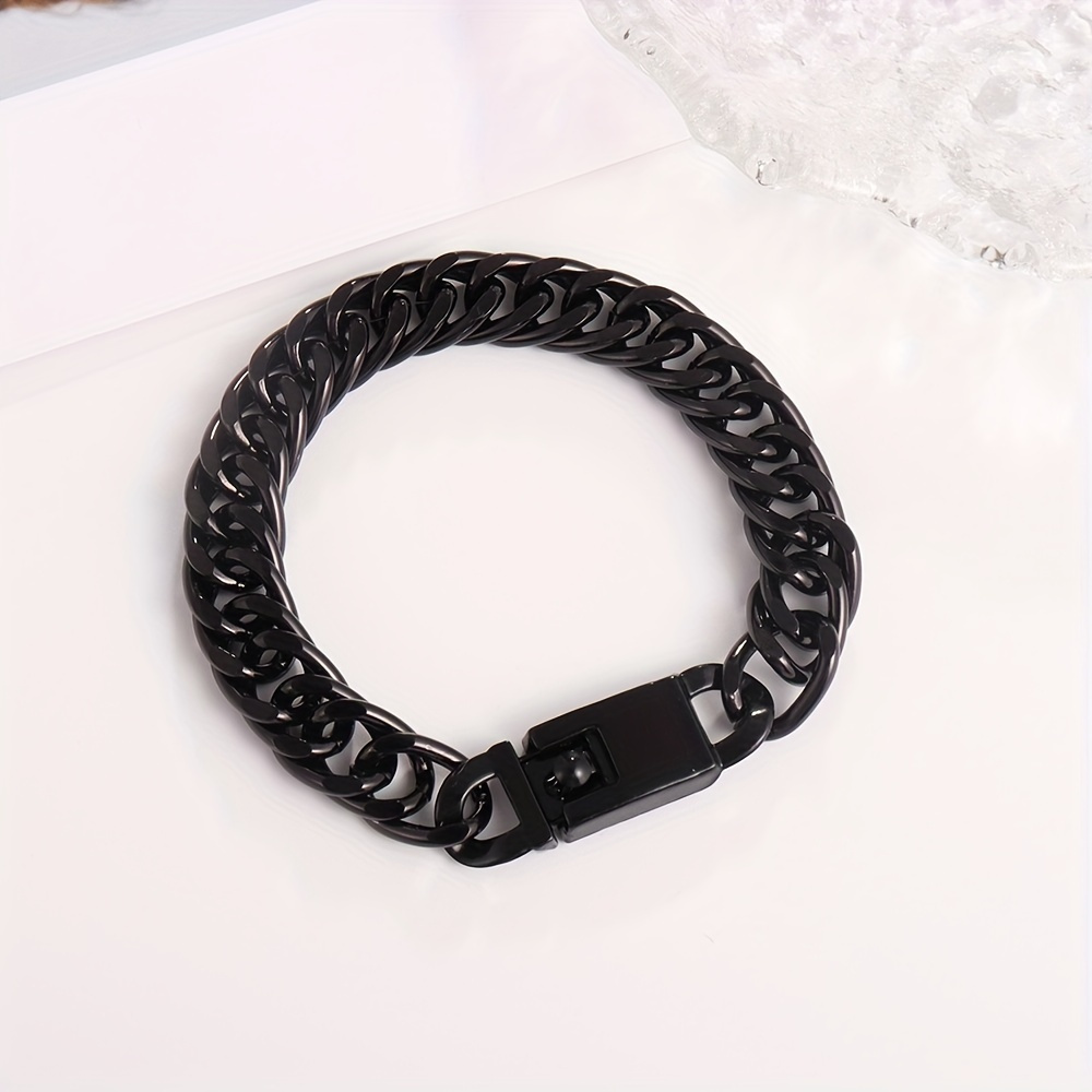 Joyería de Moda Nueva para Hombres: Pulsera Doble Tejida con Baño de Oro al Vacío, Estilo Grueso y Colores Hip-Hop