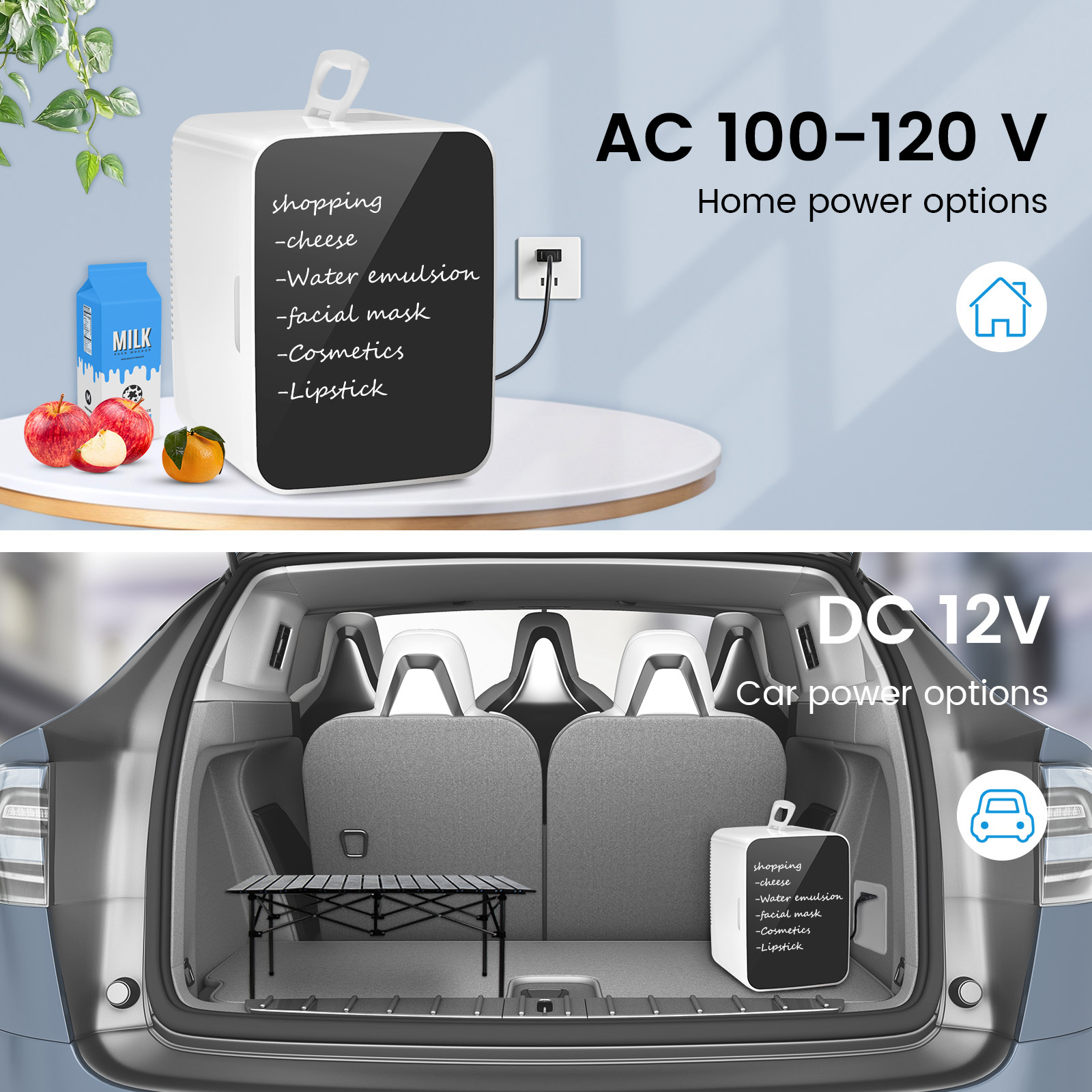 2.64gal/26lbs Mini Freezer Refrigerator with Fast Ice Maker, Compact Portable Freezer with Removable Glass Shelf & Chalkboard Door - Ideal for Dorm, Office, Bedroom, Garage - Energy Efficient Mini Fridge for Small Spaces, Office Refrigerator, Stylish Appliance, Durable Construction, Urban Dwellers