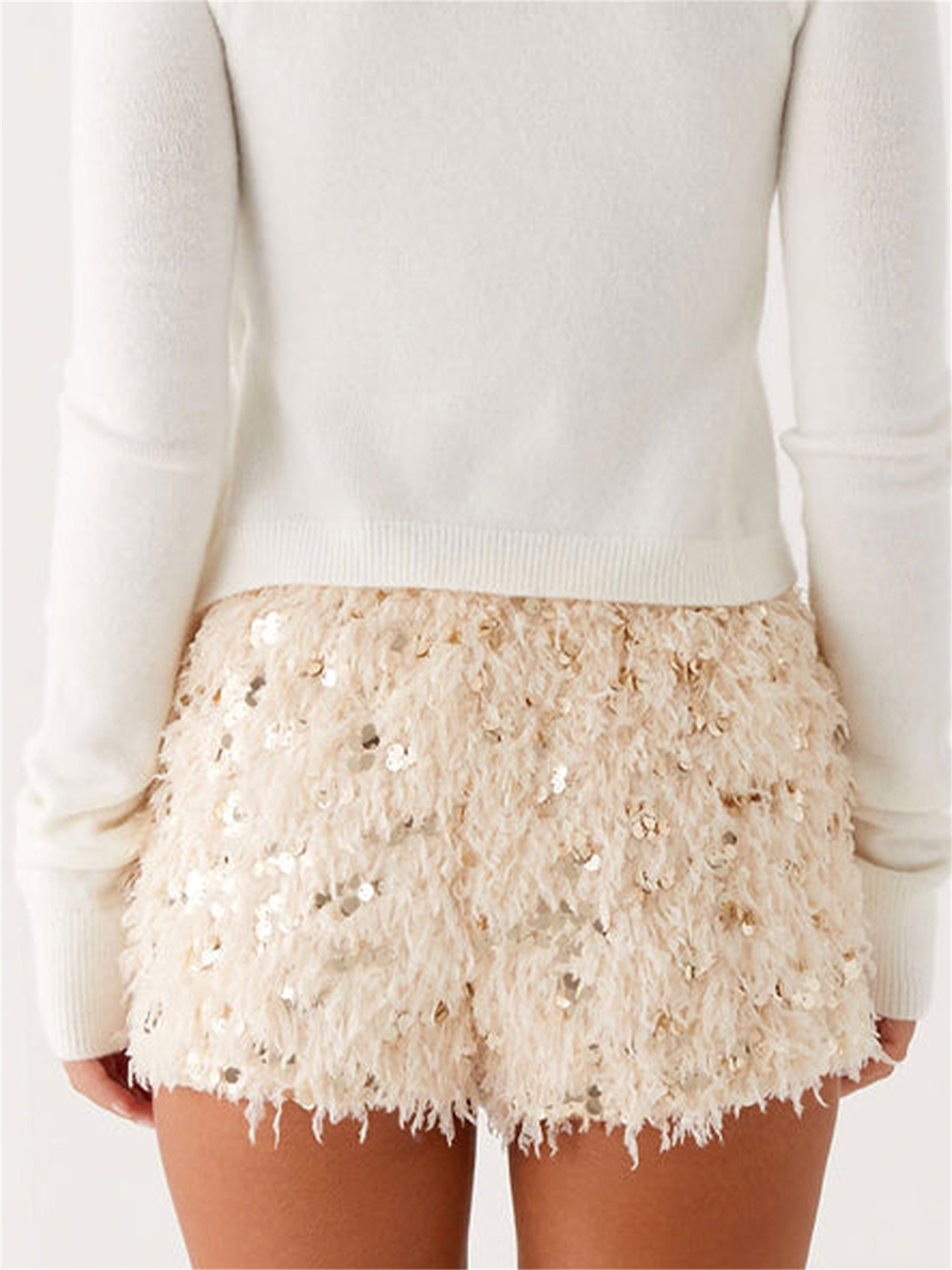 fluffy shorts sold on Temu United States