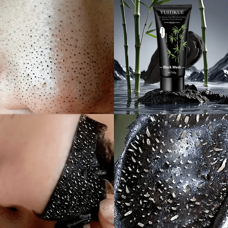 YUITIKUE Masque Charbon Purifiant Anti-Poils de Nez Type Déchirant - Nettoyage en Profondeur, Conception à Détacher, Doux pour Hommes & Femmes, Rafraîchissant & Non Irritant, Masque Spécial pour Poils de Nez & Visage, Tous Types Beige Clair, Dissolvant de Poils de Nez, Routine de Soin