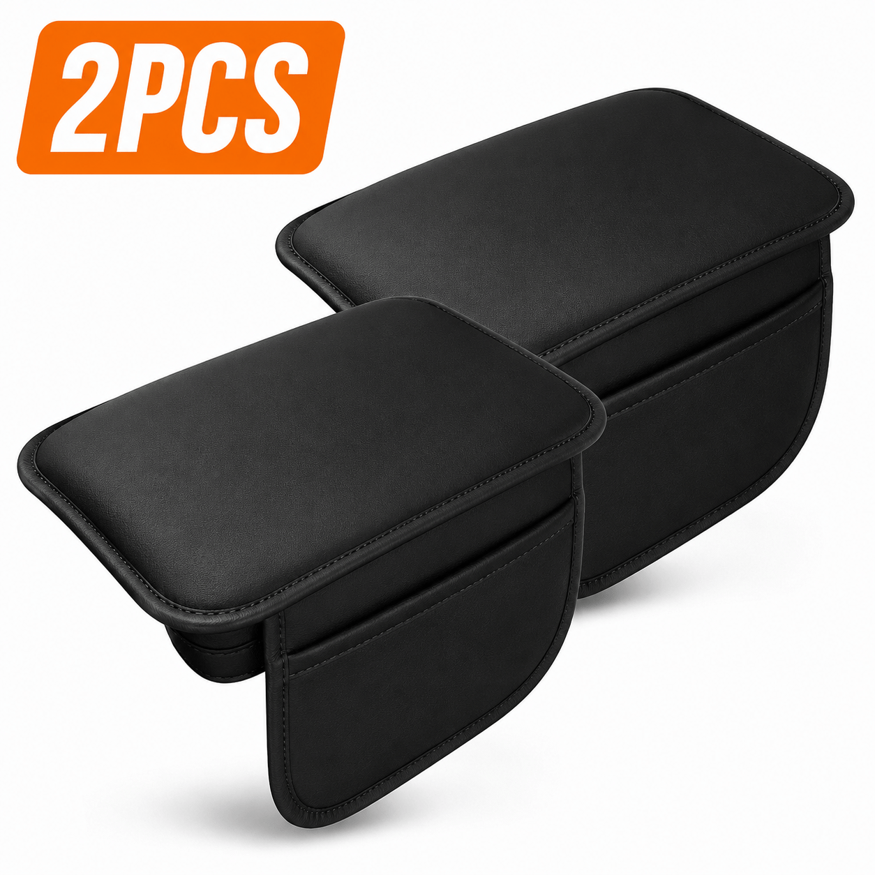 TEMU 2pcs Car Armrest Pad - Universal - Elevates And Extends For , Soft Central Pillowcase -