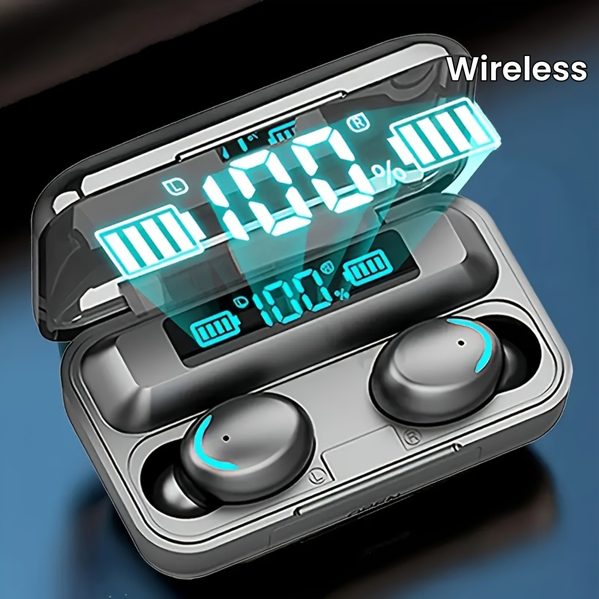 TWS Wireless Earbuds with Hi-Fi Stereo Sound, Waterproof Design, And Built-In Microphone for Sports