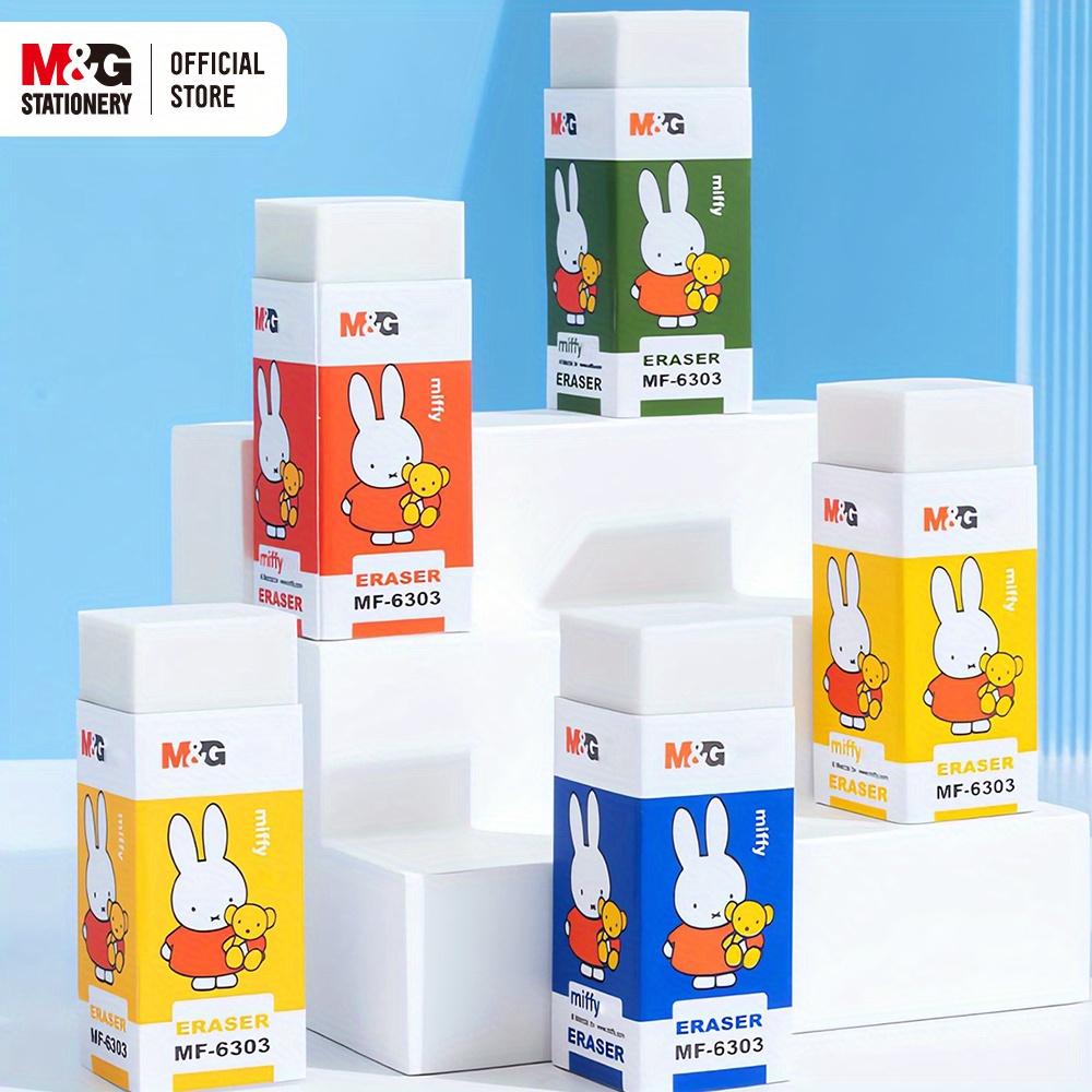 

M&g 1pc Eraser (random Color) For Exam And Drawing Clean Erasing Student Stationery School Supplies