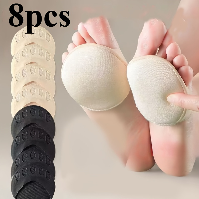 Image of 8pcs/4pairs Comfortable Invisible Shoe Insoles: High Elastic Arch Support, Suitable For Types Of Shoes - Football Shoes, Casual Shoes, High Heels And Boots