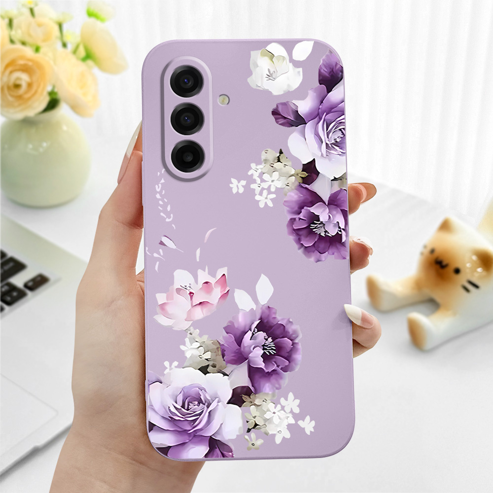 TEMU Phone Case: Peony Phone Case For For Galaxy A17 A07 A27 A57 A37 Cover Soft Shell