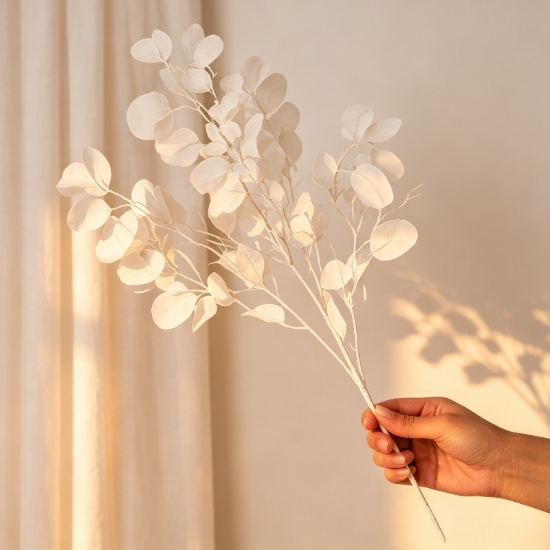 TEMU 1 pièce Branche d'arbre décorative LED de feuille de pomme, style naturel artificiel avec branches tridimensionnelles, double fonction comme