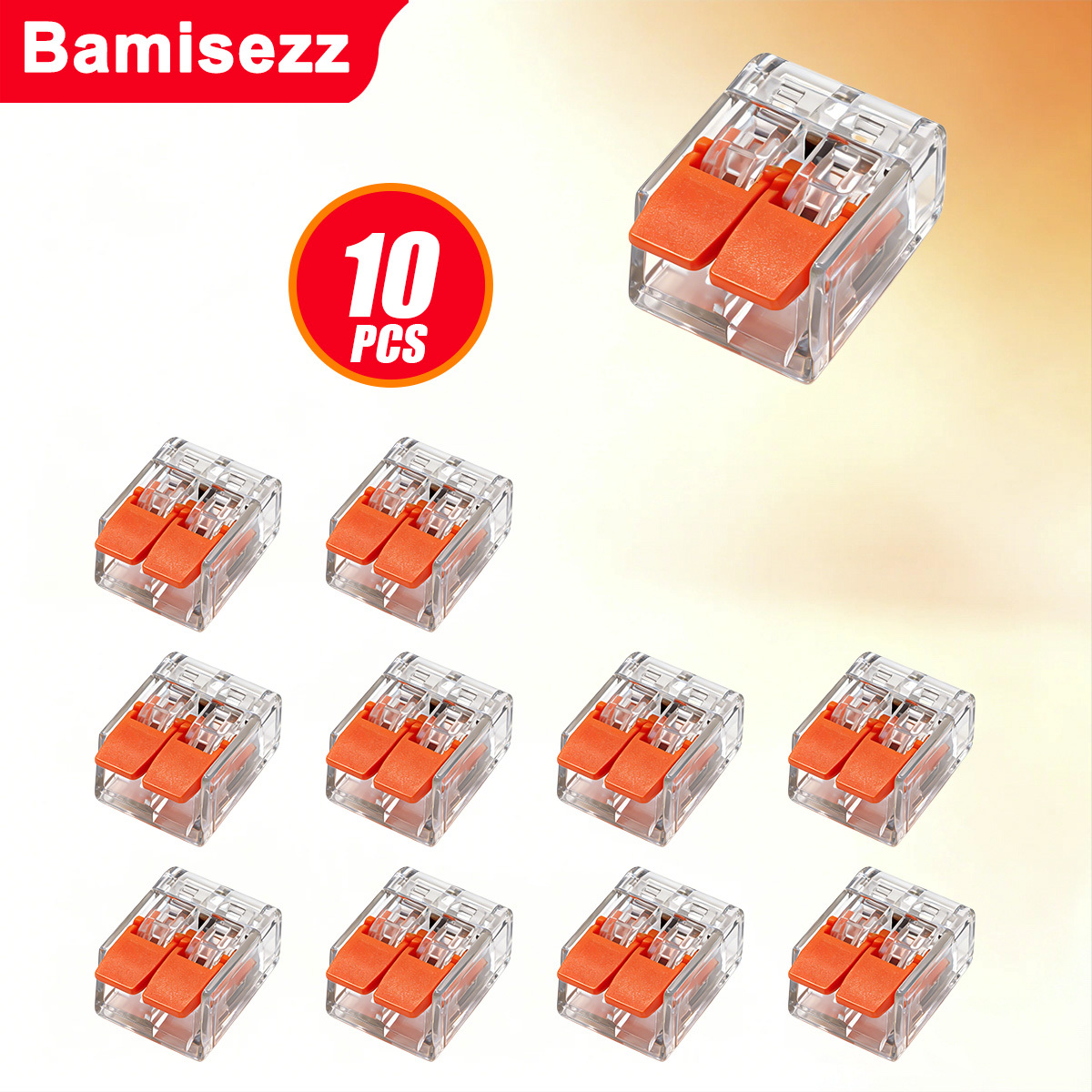 TEMU 10pcs/49pcs Connecteurs électriques à insertion 2/3 ports, connecteurs de câble rapides, connecteurs de câble de type (28-12 AWG), cartes de