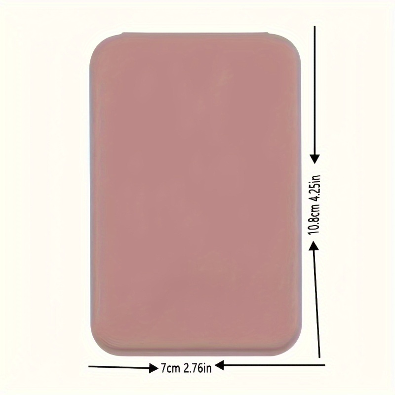 Foldable Mini HD Mirrors with Adjustable PU Stand, Portable Design